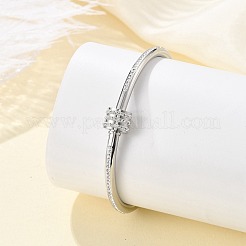 Brazaletes de rhinestone de acero inoxidable 304 para mujer&nbsp;BJEW-Z092-04P