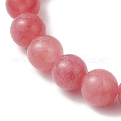 Braccialetti elastici con perline di quarzo fragola imitazione quarzo naturale per le donne&nbsp;BJEW-JB13141