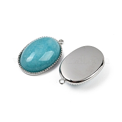 Pendentifs teints en jade blanc naturel&nbsp;STAS-F322-15P-03