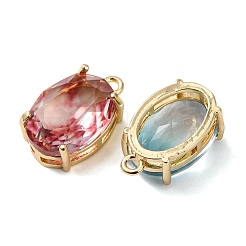 Charms in vetro di ottone&nbsp;X-KK-Z141-08G