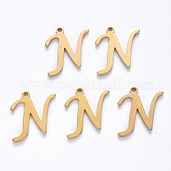 Charms de acero inoxidable 201 con revestimiento al vacío de PVD&nbsp;STAS-R105-N-G
