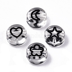 Perles en acrylique transparente&nbsp;X-TACR-N010-002B