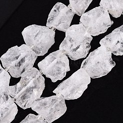 Fili di perle grezze di cristallo di quarzo naturale&nbsp;G-Q606-93