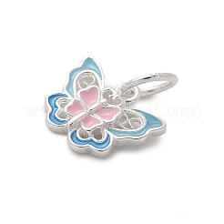 925 ciondolo a forma di farfalla in argento sterling smaltato&nbsp;LS-STER-D300-28P-03