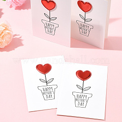 4 x Grußkarten aus Kraftpapier.&nbsp;AJEW-FS0001-30A