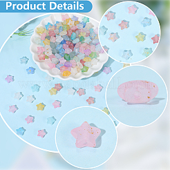 300 Stück mattierte Acrylperlen&nbsp;OACR-PA0001-71A
