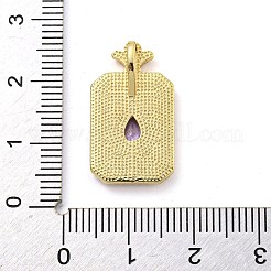Ottone micro spianare pendenti zirconi&nbsp;FIND-Z044-04A
