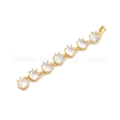 Micro ottone spianare zirconi grandi ciondoli&nbsp;KK-A285-05G