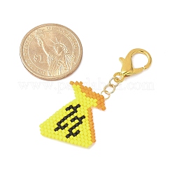 Sacchetto di soldi miyuki delica perline ciondolo decorazioni&nbsp;HJEW-MZ00200