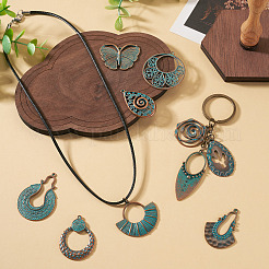 14 pièces 14 styles pendentifs en alliage de style tibétain&nbsp;FIND-TA0010-61