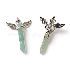 Gros pendentifs en aventurine verte naturelle&nbsp;G-F586-A01