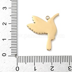 304 Edelstahl-Emaille-Anhänger&nbsp;STAS-G374-01G-08