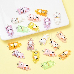 20pcs 2 styles de pendentifs en résine opaque&nbsp;RESI-YW0005-29