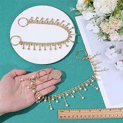 2 cadena extensora de bolso con rhinestone de aleación&nbsp;HJEW-PH02497