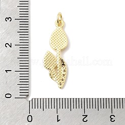 Pendenti in ottone con micro pavé di zirconi trasparenti per San Valentino&nbsp;KK-Z160-19G-02