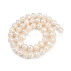 Brins de perles de culture d'eau douce naturelles&nbsp;PEAR-I007-07X-12A