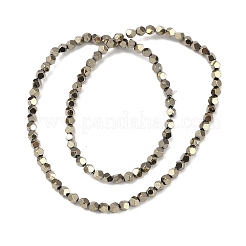 Fili di perline di ematite sintetica non magnetica elettrolitica&nbsp;G-A234-G03-01C