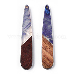 Colgantes de resina transparente y madera de nogal&nbsp;RESI-ZX017-44