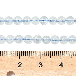 Natürliche Aquamarin Perlen Stränge&nbsp;G-P576-4mm-01A