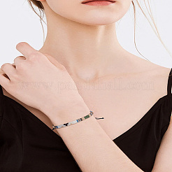 1 Stück handgefertigte geflochtene Armbänder aus Baumwollkordel im Bohème-Stil für Frauen&nbsp;BJEW-LP0004-17