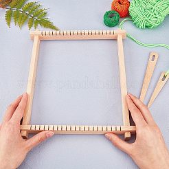 Ensembles d'outils de métiers à tricoter en bois&nbsp;TOOL-WH0127-07