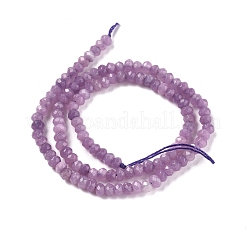Chapelets de perles en rondelles en jade de Malaisie naturel teint&nbsp;X-G-E316-2x4mm-39