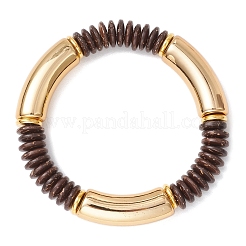 Braccialetti elastici con perline di plastica ccb per donna&nbsp;BJEW-JB12151-04