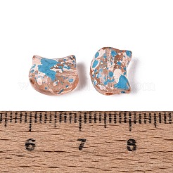 Perle di vetro trasparenti picasso&nbsp;SEED-N012-07J