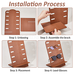 Individueller Brillenständer aus Holz&nbsp;DIY-WH0888-023