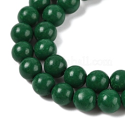 Cuentas mashan naturales redondos del jade hebras&nbsp;G-D263-8mm-XS35