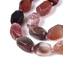 Natürliche rote Botswana Achat Perlenstränge&nbsp;G-N362-07A-06