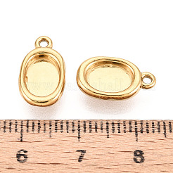 Cabochon-Fassungen für Anhänger aus Edelstahl 304&nbsp;STAS-N114-46A-G