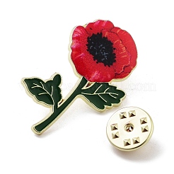 Spilla in lega di zinco smaltata serie fiore&nbsp;JEWB-D069-03B