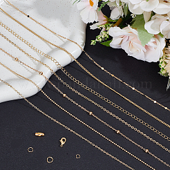 Kits para hacer pulseras y collares con cadenas de cable de latón&nbsp;DIY-BBC0002-44