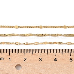 304 Edelstahl 3-lagige Kettenhalsketten für Damen&nbsp;NJEW-Q027-01G