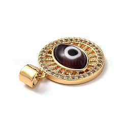 Pendenti a lume malocchio con zirconi chiari&nbsp;ZIRC-L102-11G