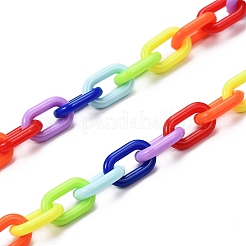 Personalisierte Acryl-Kabelketten-Halsketten&nbsp;NJEW-JN02899-05