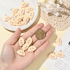 20pcs pendentifs en résine opaque&nbsp;RESI-YW0004-50