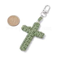 Colgantes y decoraciones con hilos de algodón cruzados&nbsp;HJEW-TA00398-01