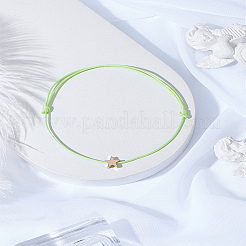 1 Stück verstellbare Armbänder aus gewachster Kordel&nbsp;BJEW-LP0002-41E