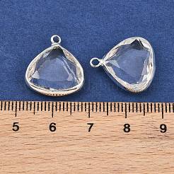 Pendentifs de verre en laiton&nbsp;GL-CBABDD8-07P
