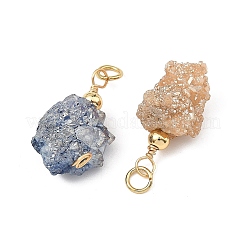 Pendentifs en agate druzy naturelle électrolytique&nbsp;PALLOY-JF05985
