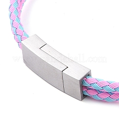 Bracelets torsadés en acier inoxydable résistant au ternissement&nbsp;BJEW-A009-09P