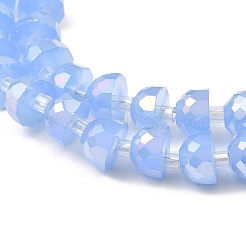 Brins de perles de verre à plaque de couleur ab&nbsp;EGLA-P051-02A-A03
