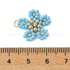 Perlen Blumen Charms&nbsp;PALLOY-MZ01347-01