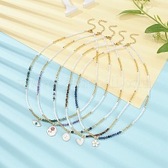Collana pendente in lega smaltata&nbsp;NJEW-JN04407