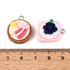 Pendentifs en résine opaque&nbsp;RESI-N050-08P