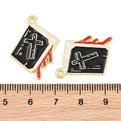 Legierung mit Anhängern aus schwarzer Emaille&nbsp;AL-CBA2919-02G-12