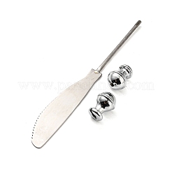 Spatules à gâteau en acier inoxydable 201 anti-ternissement&nbsp;LS-AJEW-P114-01G-P