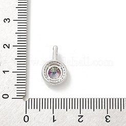 925 Mikropflaster aus Sterlingsilber mit klarem Zirkonia-Charme&nbsp;STER-U008-02P-01